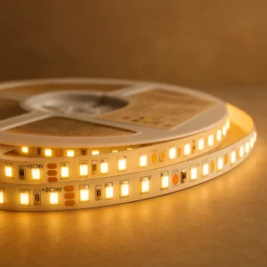 Cinta LED 3 tonos en 1 (cálida, neutra y fría) 8 mm  X10M (24V, 10W)