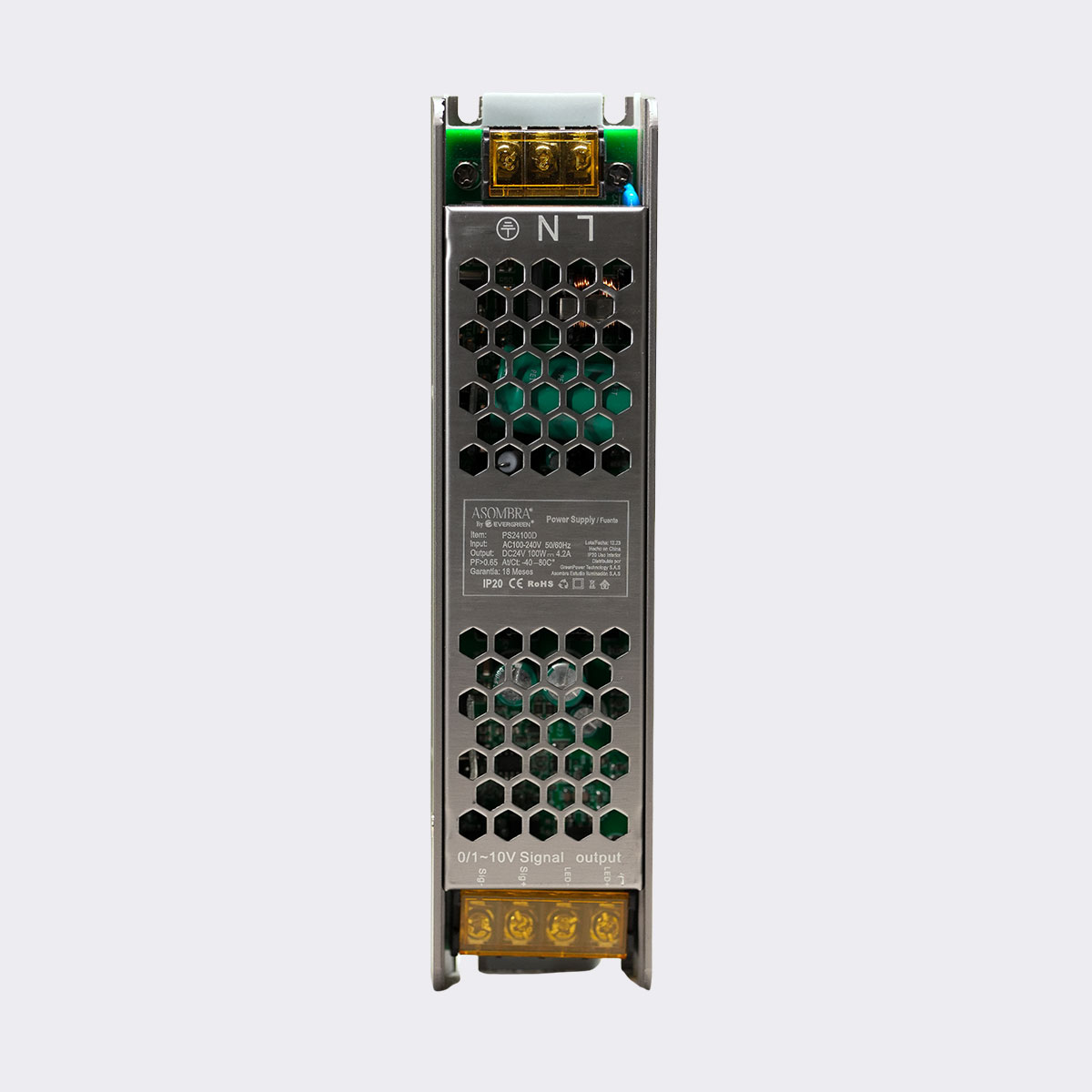 Fuente Slim 24V 4.2A IP20 compacta para cintas LED y tiras led interiores
