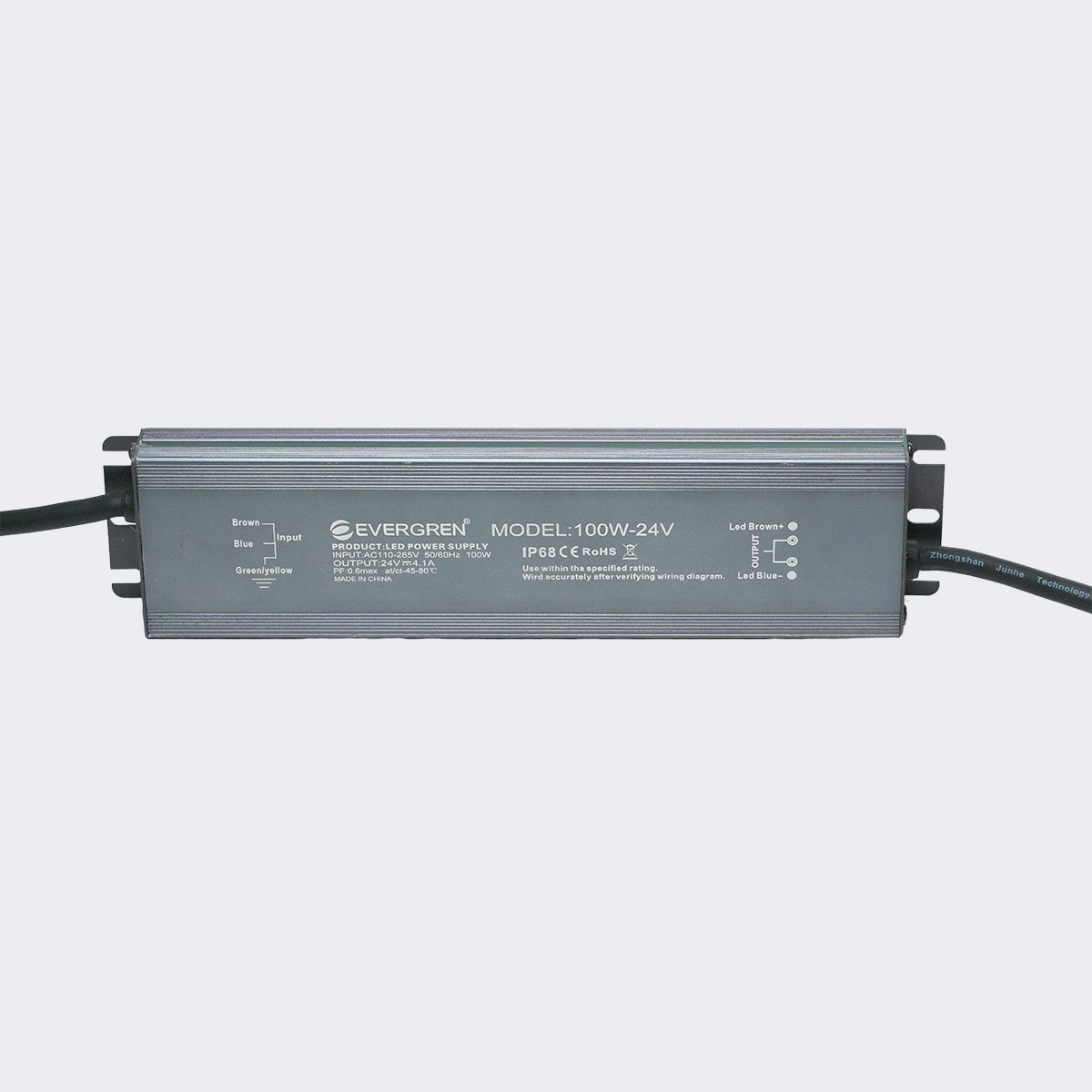Fuente Slim para cintas LED en exteriores 24V 4.2A IP67 REF: PS24100E