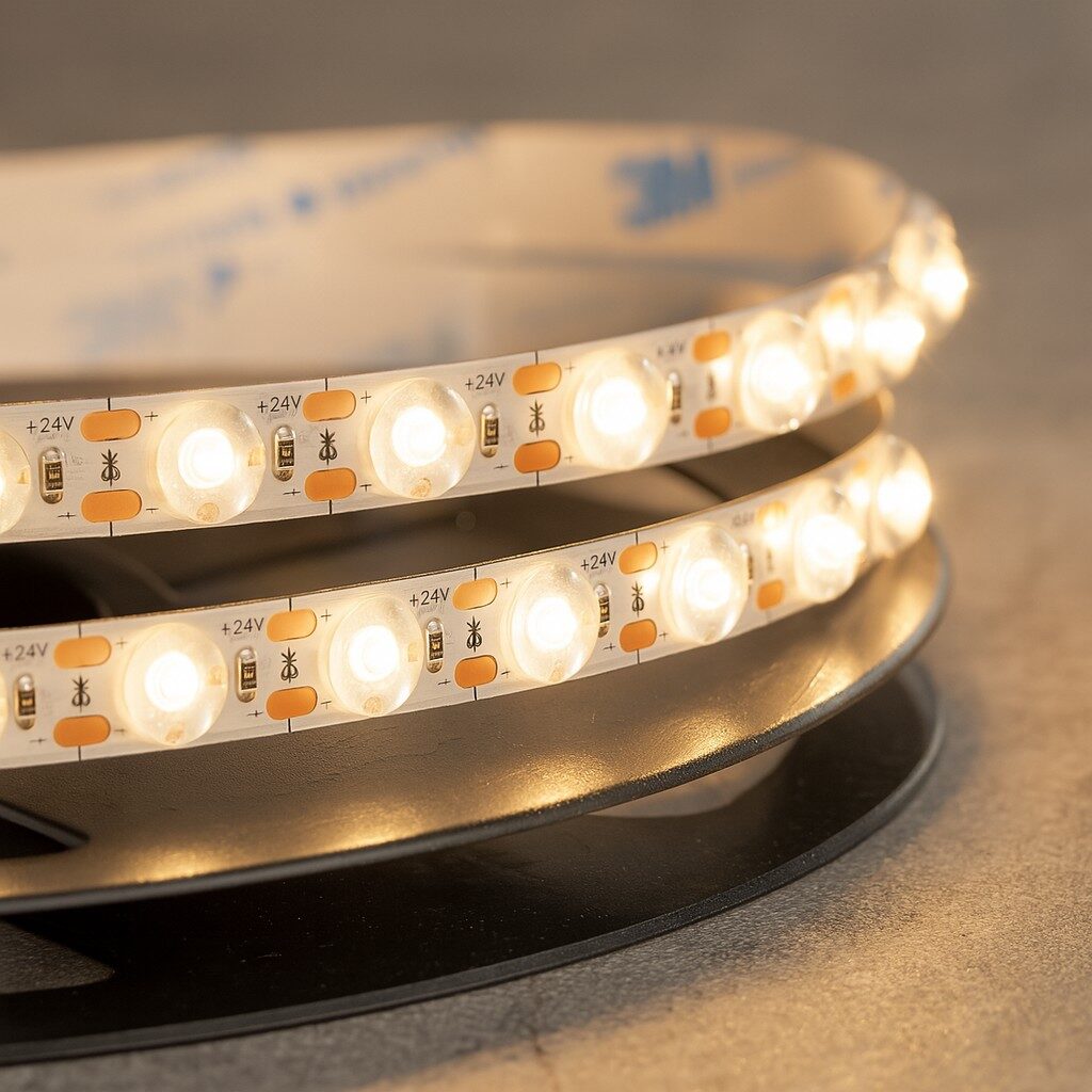 Cinta LED tipo lupa 11 mm de alta potencia X10M (24V, 24W)