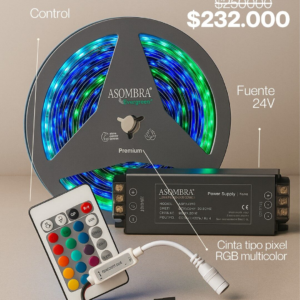 Kit RGB multicolor X 10 metros – Edición Navidad
