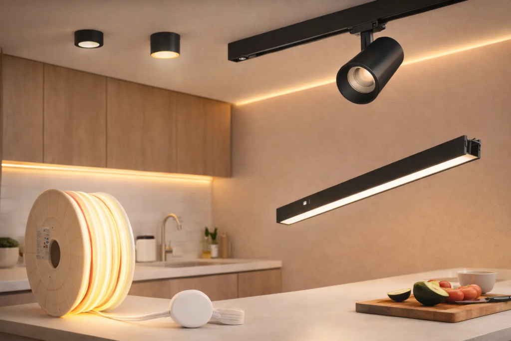 Iluminación LED para cocinas: cómo iluminar cada zona con estilo