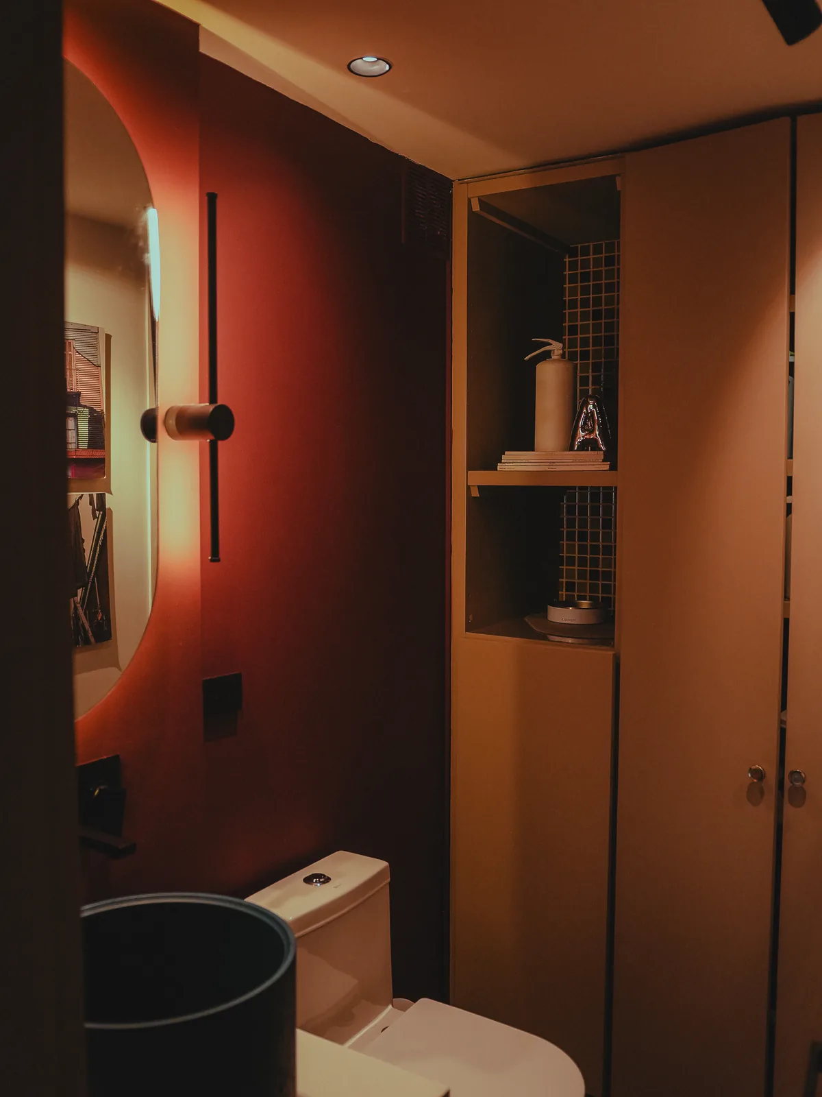 Nicho de baño iluminado con LED, Asombra, Bogotá